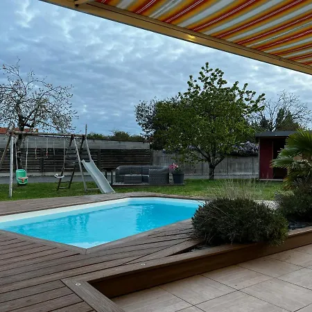Maison Familiale 4 Chambres Avec Jardin Et Piscine Saint-Aignan-Grand-Lieu Extérieur photo